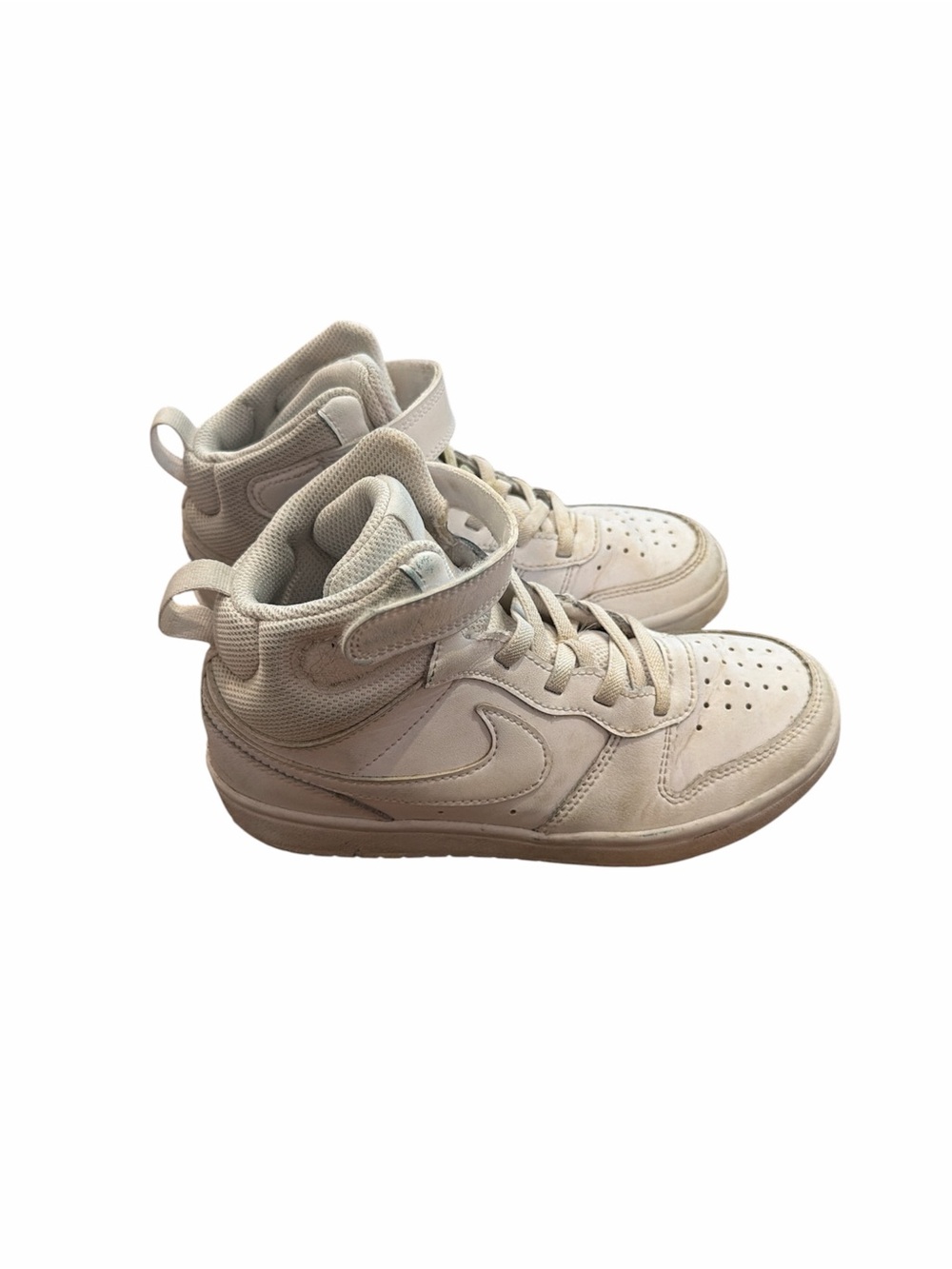 Nike Kids High-Top Sneakers in White Size 1